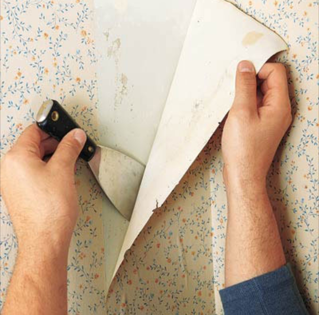 نحوه کندن کاغذ دیواری از دیوار